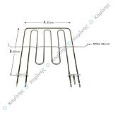ΑΝΩ ΑΝΤ/ΣΗ + ΓΚΡΙΛ INDESIT 230V-2500W/128V-556W