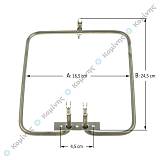 ΑΕΡΟΘΕΡΜΗ ΑΝΤ/ΣΗ SIEMENS 1100W ΤΕΤΡΑΓΩΝΗ