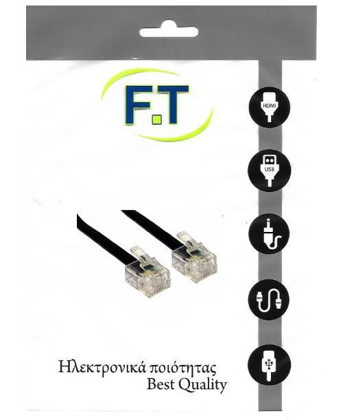 FTT16-310 BLACK Τηλεφ. καλωδίωση 10m