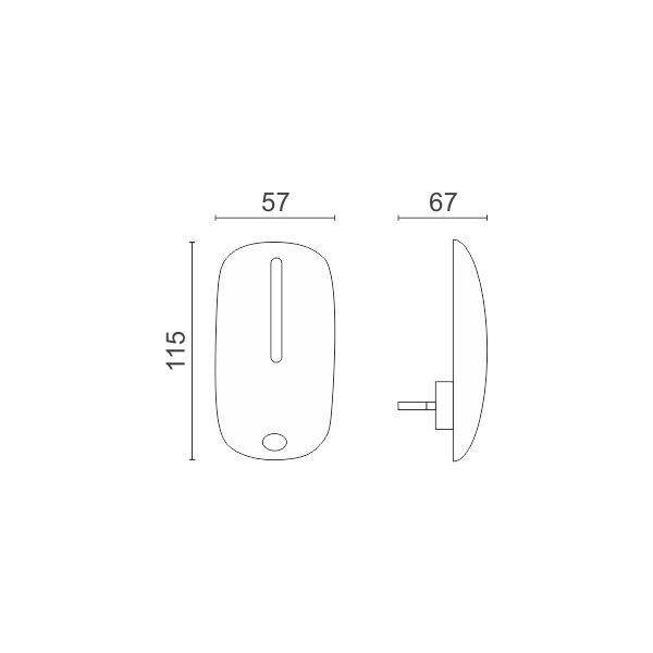 ΦΩΤΙΣΤΙΚΟ ΝΥΚΤΟΣ LED 0.8W 6000K