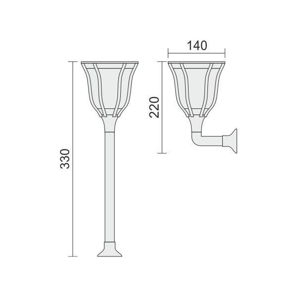 ΗΛΙΑΚΟ ΦΩΤΙΣΤΙΚΟ ΜΕ ΕΦΕ ΚΙΝΟΥΜΕΝΗΣ ΦΛΟΓΑΣ 1W
