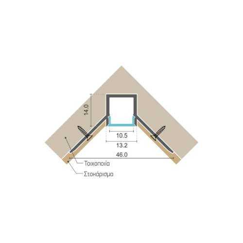 ΧΩΝΕΥΤΟ ΓΡΑΜΜΙΚΟ ΠΡΟΦΙΛ ΑΛΟΥΜΙΝΙΟΥ
