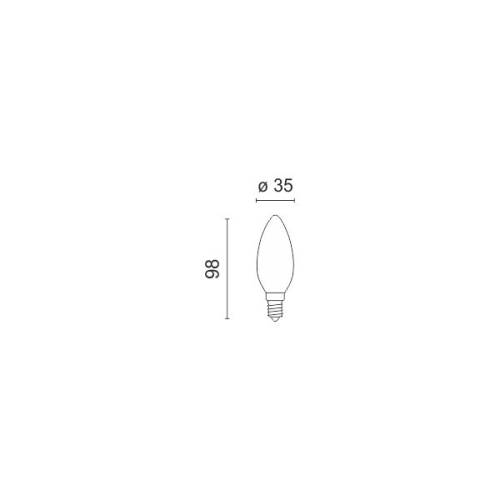 ΛΑΜΠΤΗΡAΣ E14 EDISON Dimmable 40W 2200K