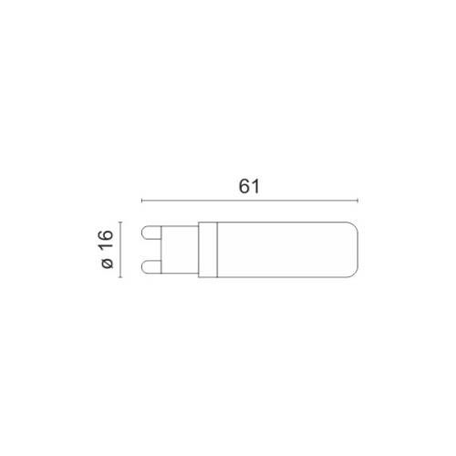 ΛΑΜΠΤΗΡAΣ LED G9 ΚΕΡΑΜΙΚΟΣ 7W 6000K