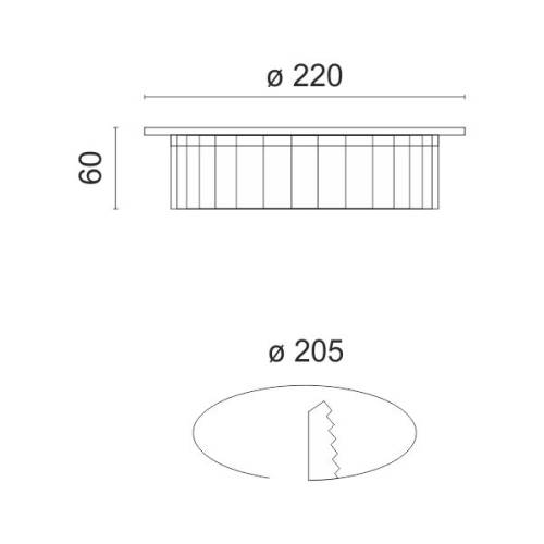 ΧΩΝΕΥΤΟ LED ΟΡΟΦΗΣ 30W 6000K