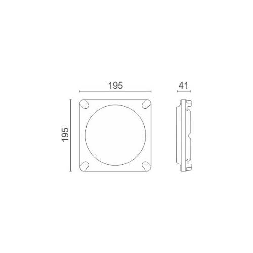 ΠΛΑΦΟΝΙΕΡΑ LED 12W 4000K
