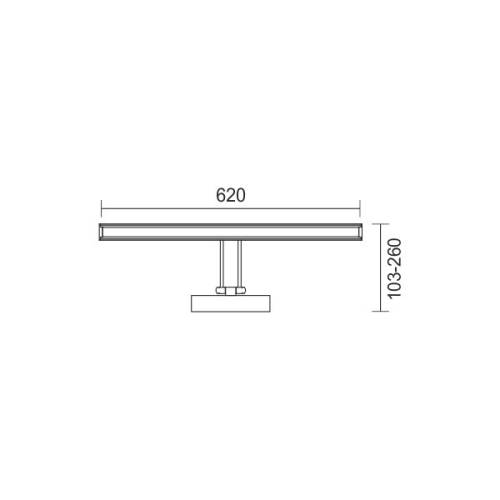 ΦΩΤΙΣΤΙΚΟ ΛΟΥΤΡΟΥ LED ΡΥΘΜΙΖΟΜΕΝΟ 14W 4000K