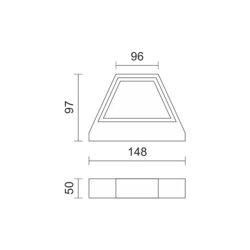 ΑΠΛΙΚΑ LED ΕΞΩΤΕΡΙΚΟΥ ΧΩΡΟΥ 5W 3000K